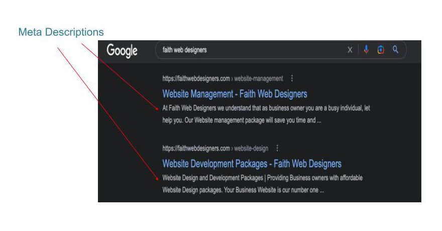 Meta description example