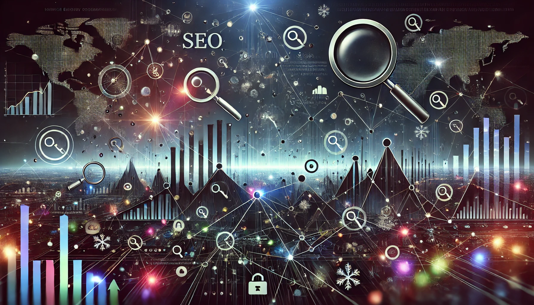 Dark Landscape Background for SEO